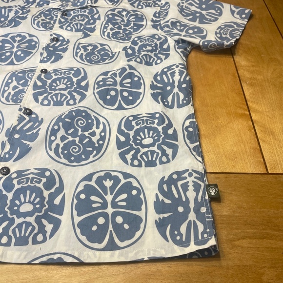 Howler Brothers Monoloha “Bone Idols” Button Up Shirt Size Large - Picture 3 of 16